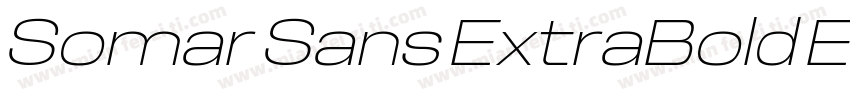 Somar Sans ExtraBold Expanded字体转换